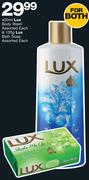 Lux Body Wash Assorted 400ml & 100g Lux Bath Soap Assorted-Each