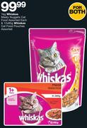 Whiskas Meaty Nuggets Cat Food Assorted 1Kg & 12x85g Whiskas Cat Food Pouches Assorted-Each