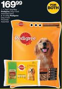 Pedigree Dog Food Assorted 1x7Kg/7.5Kg/8Kg & 4x100g Pedigree Dog Food Pouches Assorted-Each