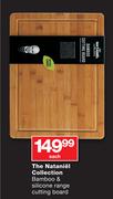 The Nataniel Collection Bamboo & Silicone Range Cutting Board-Each