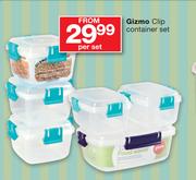 Gizmo Clip Container Set-Per Set