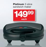 Platinum 2-Slice Sandwich Maker-Each
