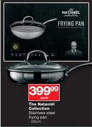 The Nataniel Collection 26cm Stainless Steel Frying Pan-Each
