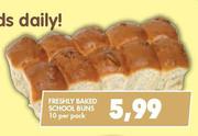Freshly Baked School Buns-10 Per Pack
