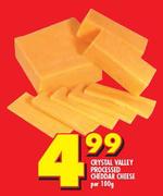 Crystal Valley Processed Cheddar Cheese-Per 100g