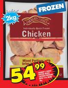 Farmer's Choice Frozen Mixed Chicken Portions With 15% Brine-2kg