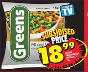 Greens Frozen Mixed Vegetables-1kg