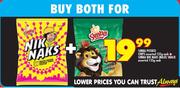 Simba Potato Chips-125g + Simba Nik Naks Maize Snack 135g-For Both
