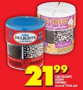 Cake Delights Luxury Toppings-125ml Each