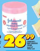 Johnson’s Baby Aqueous Cream-500ml Each