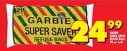Garbie Super Saver Refuse Bags 20's-Per Pack