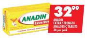 Anadin Extra Strength Analgesic Tablets-30 Per Pack