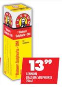 Lennon Balsem Sulphuris-20ml