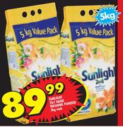 Sunlight 2 In 1 Hand Washing Powder-5kg Each