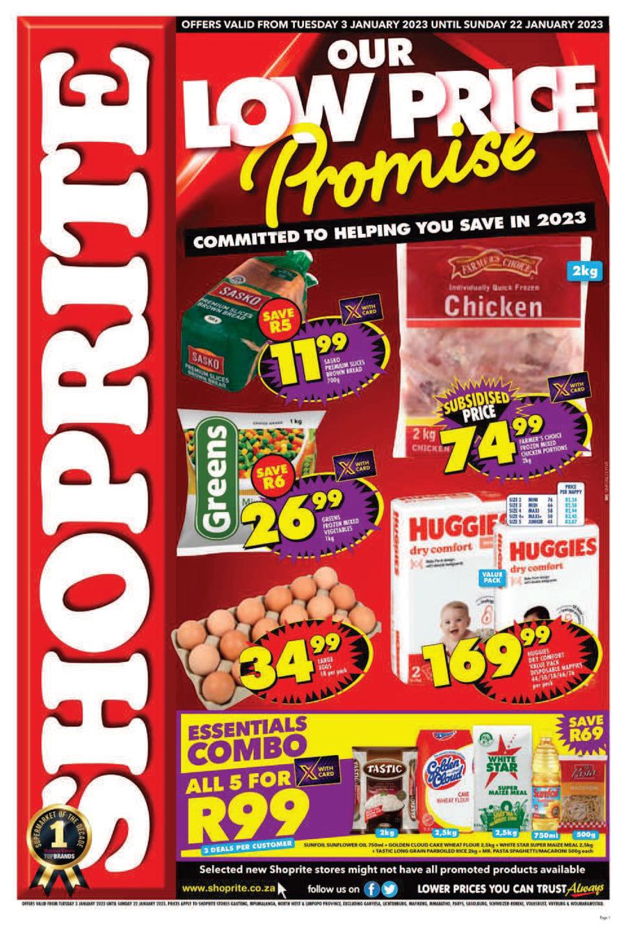 Shoprite Gauteng, Mpumalanga, North West & Limpopo Our Low Price