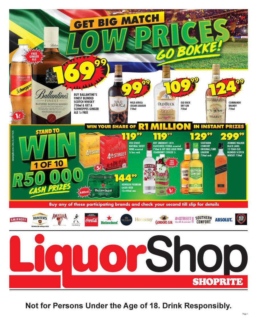 Shoprite Liquor Gauteng Limpopo Mpumalanga Free State North West Low Prices 19 Sep 06 Oct 2019 Www Guzzle Co Za