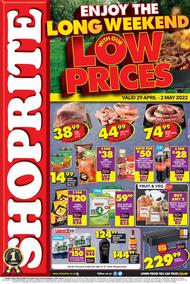 Shoprite Gauteng, Mpumalanga, North West & Limpopo : Long Weekend With Our Low Prices (29 April - 2 May 2022)