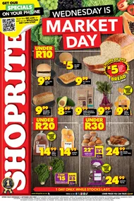 Shoprite Gauteng, Mpumalanga, North West & Limpopo : Wednesday Is Market Day (04 September 2024 Only)