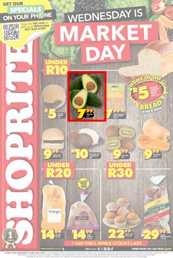Shoprite Gauteng, Mpumalanga, North West & Limpopo : Wednesday Is Market Day (09 April 2025 Only), page 1