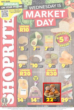 Shoprite Gauteng, Mpumalanga, North West & Limpopo : Wednesday Is Market Day (09 April 2025 Only), page 1