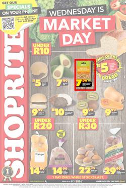Shoprite Gauteng, Mpumalanga, North West & Limpopo : Wednesday Is Market Day (09 April 2025 Only), page 1