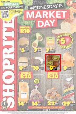 Shoprite Gauteng, Mpumalanga, North West & Limpopo : Wednesday Is Market Day (09 April 2025 Only), page 1