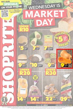 Shoprite Gauteng, Mpumalanga, North West & Limpopo : Wednesday Is Market Day (09 April 2025 Only), page 1
