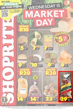 Shoprite Gauteng, Mpumalanga, North West & Limpopo : Wednesday Is Market Day (09 April 2025 Only), page 1