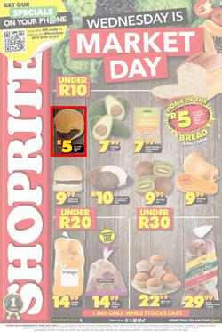 Shoprite Gauteng, Mpumalanga, North West & Limpopo : Wednesday Is Market Day (09 April 2025 Only), page 1