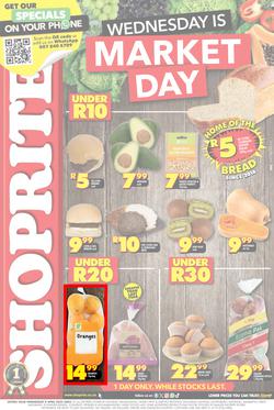 Shoprite Gauteng, Mpumalanga, North West & Limpopo : Wednesday Is Market Day (09 April 2025 Only), page 1