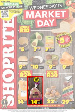 Shoprite Gauteng, Mpumalanga, North West & Limpopo : Wednesday Is Market Day (09 April 2025 Only), page 1