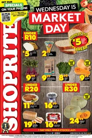 Shoprite Gauteng, Mpumalanga, North West & Limpopo : Wednesday Is Market Day (09 October 2024 Only)