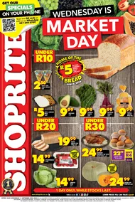 Shoprite Gauteng, Mpumalanga, North West & Limpopo : Wednesday Is Market Day (11 September 2024 Only)