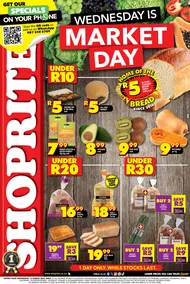 Shoprite Gauteng, Mpumalanga, North West & Limpopo : Wednesday Is Market Day (12 March 2025 Only)