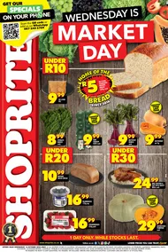 Shoprite Gauteng, Mpumalanga, North West & Limpopo : Wednesday Is Market Day (16 October 2024 Only)