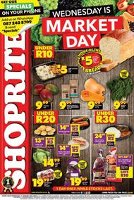 Shoprite Gauteng, Mpumalanga, North West & Limpopo : Wednesday Is Market Day (17 January 2024 Only)