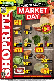 Shoprite Gauteng, Mpumalanga, North West & Limpopo : Wednesday Is Market Day (18 September 2024 Only)