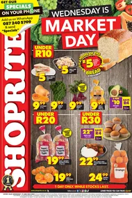 Shoprite Gauteng, Mpumalanga, North West & Limpopo : Wednesday Is Market Day (19 June 2024 Only)