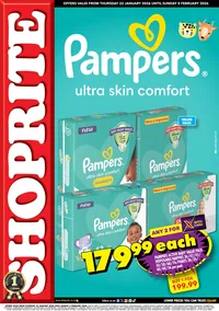 Shoprite Gauteng, Mpumalanga, North West & Limpopo : Pampers Savings (22 January - 08 February 2026)