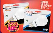 Lumagio LED Globe 5W/9E/10W BC/ES-Each