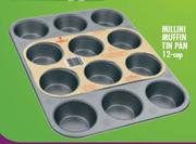 Millini Muffin Tin Pan-12 Cup