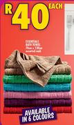 Essentials Bath Towel 70 x 130cm Assorted Pack