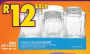 Benca Juice Glasses-6 Piece Set