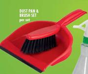 Dustpan & Brush Set-Per Set