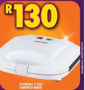 Essentials 2 Slice Sandwich Maker