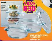 Home Discovery 6 Piece Glass Casserole Set-Per Set