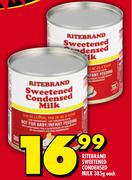 Ritebrand Sweetened Condensed Milk-385g Each