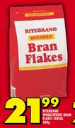 Ritebrand Wholewheat Bran Flakes Cereal-500g