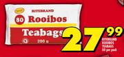 Ritebrand Rooibos Teabags-80 Per Pack