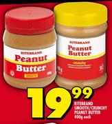 Ritebrand Smooth/Crunchy Peanut Butter-400g Each